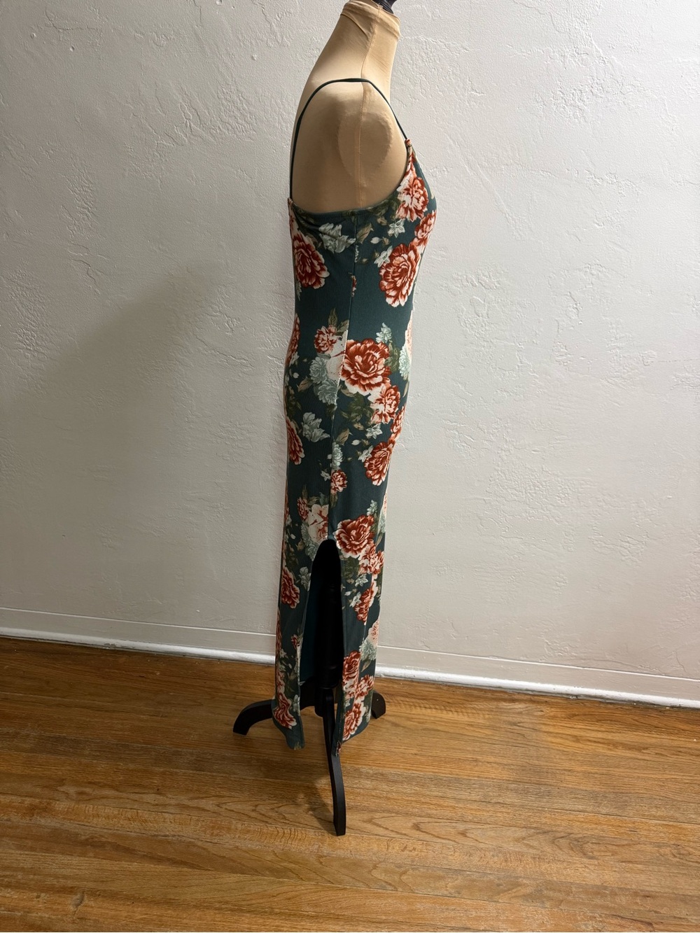 J for Justify Green Floral Slip Maxi Dress - Picture 3 of 3
